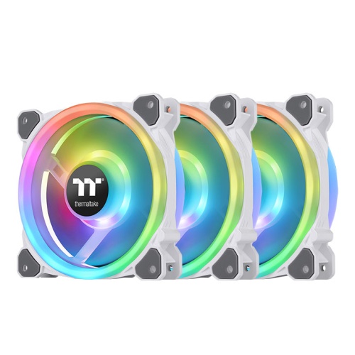 Riing Trio 12 RGB Radiator Fan White  TT Premium Edition (3-Fan Pack)